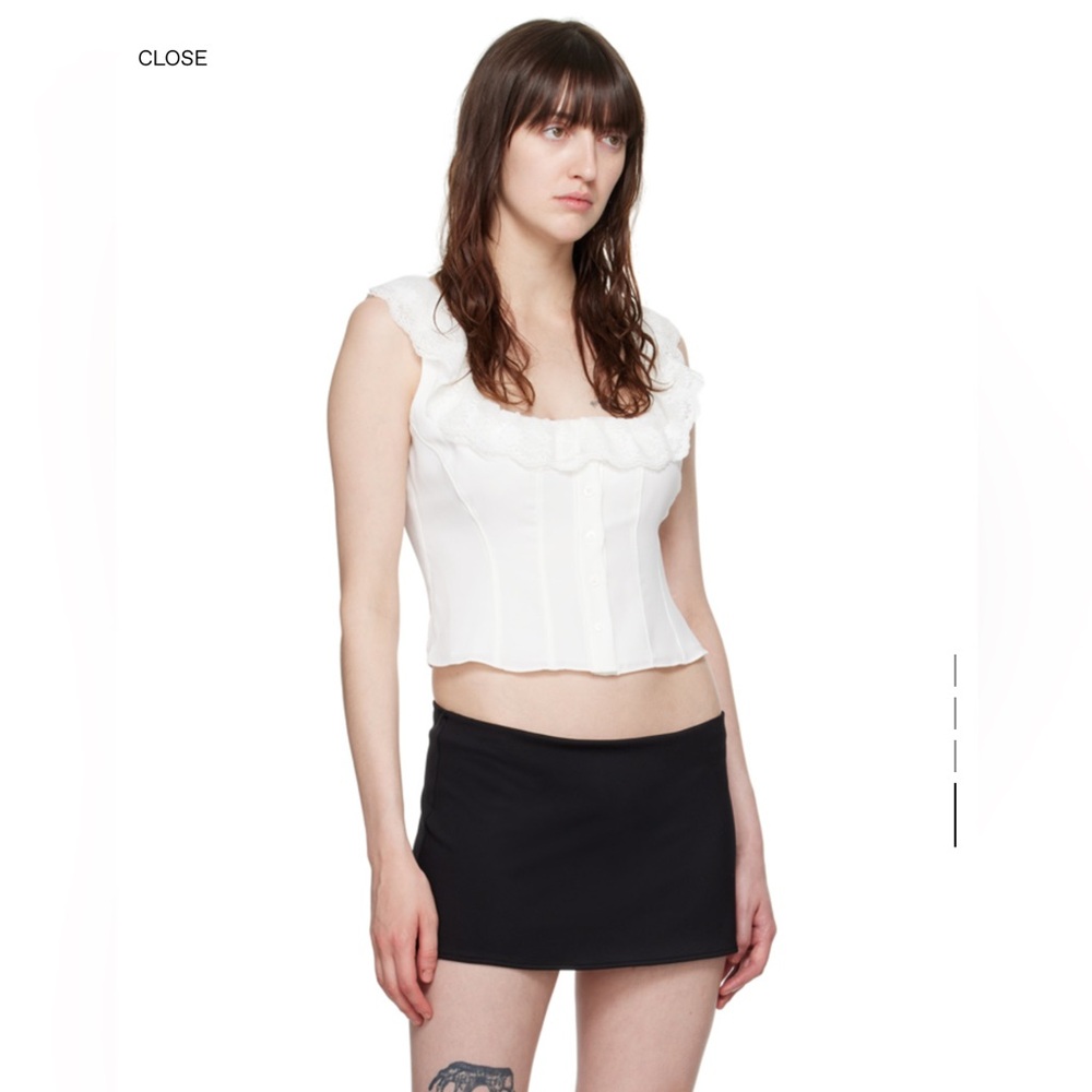 GUIZIO Black Mini Skirt